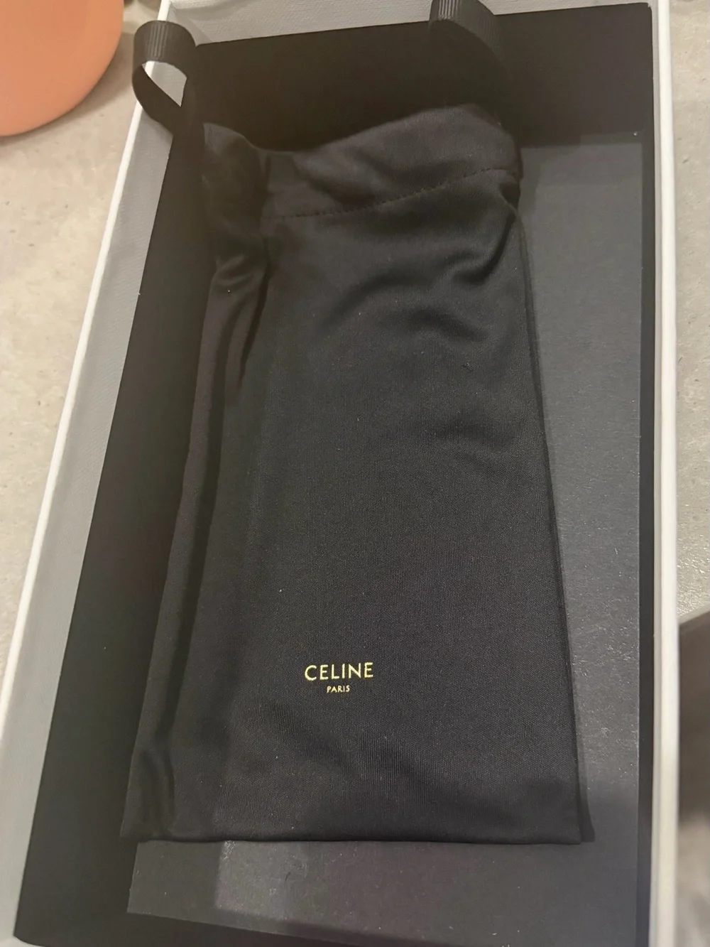 Celine Gold Frame Sunglasses with Green Lenses